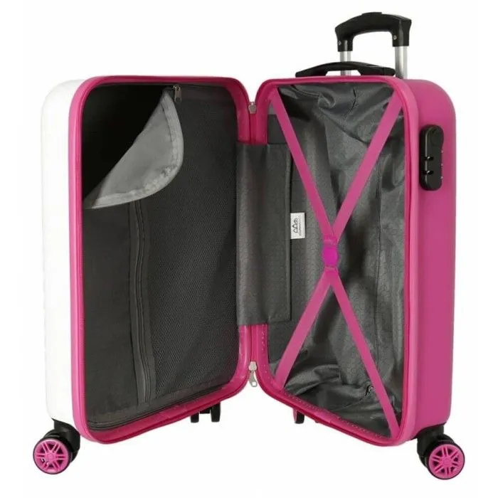 Valise enfant - Roll Road - Little Princess - 55 x 38 x 20 cm - Blanc - 4 roues-3