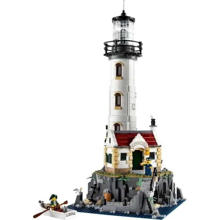 LEGO 21335 Ideas Le Phare Motorisé, Maquette à Construire, Idée Cadeau, Décoration Maison, avec Minifigurines Marin, Activité-1