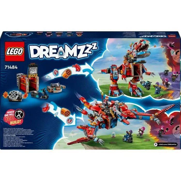 LEGO® DREAMZzz 71484 Le Robot Dinosaure C-Rex de Cooper - Figurine T. rex ou Ptérodactyle-4