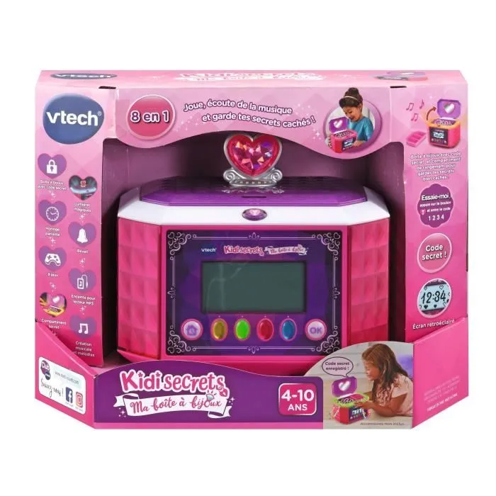 VTECH - Kidisecrets - Ma Boîte à Bijoux Rose-2