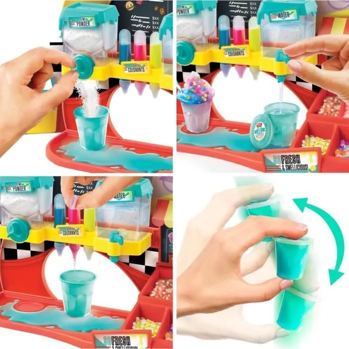 Fabrique à slime senteur fast food - CANAL TOYS - Slimelicious Factory - 16 slimes colorées et parfumées-1