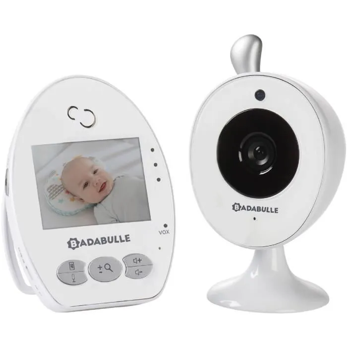 Badabulle Babyphone Baby Online Vidéo - Portée 250m - Mode VOX - Vision jour/nuit-0