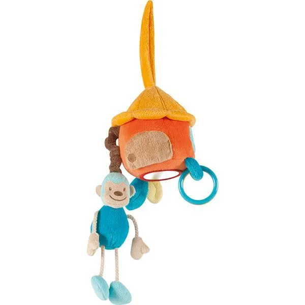Jouet d'éveil bébé Hutte multi-activités Nattou Jungle - Mixte - Tissu-0