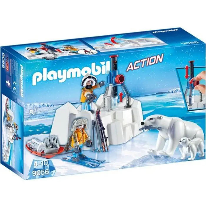 PLAYMOBIL 9056 - Action - Explorateurs avec Ours Polaires-0