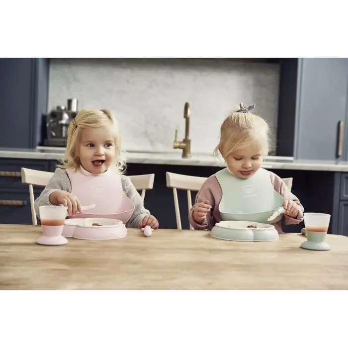 BABYBJÖRN Ensemble Repas Bébé, lot de 4, Bleu pastel-3