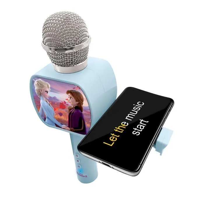 Micro Karaoké sans fil Reine des Neiges - LEXIBOOK - Enceinte Bluetooth® intégrée - 3 tonalités de voix-3