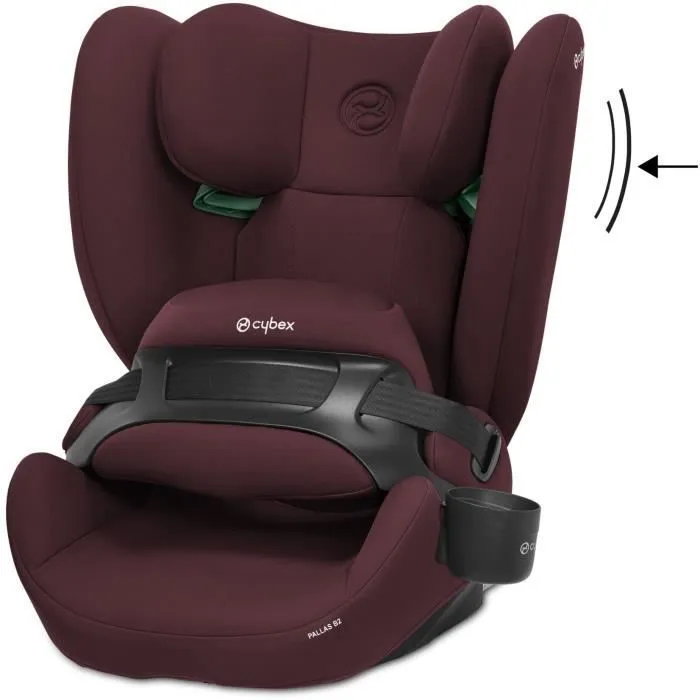 Siège auto CYBEX Pallas B2 I-Size - Dès 15 mois jusqu'à 12 ans - Dark red-2