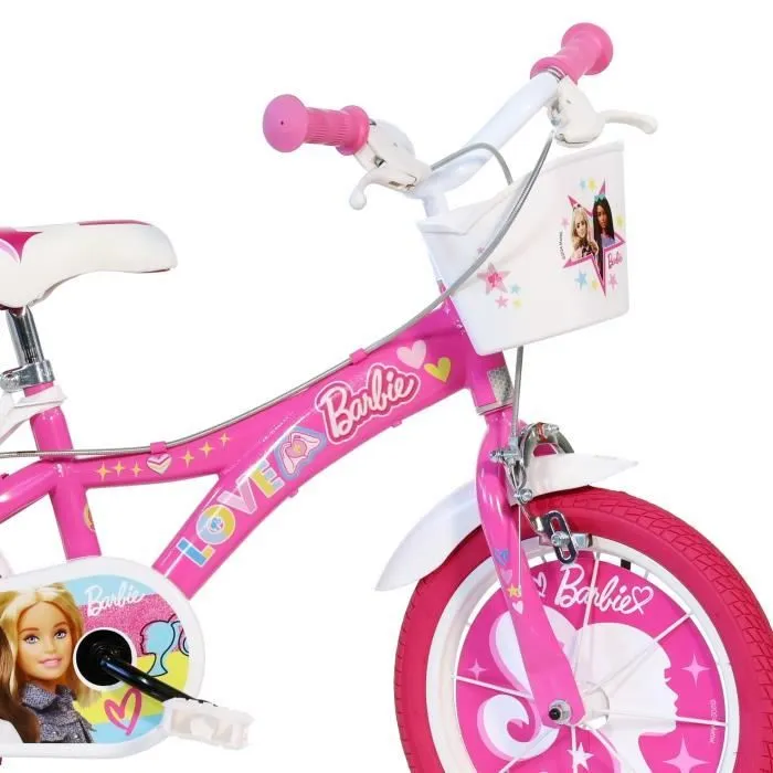 Velo Enfant 14" BARBIE - 4 à 6 Ans - Rose-2