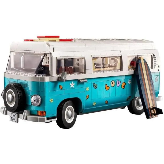 Jouet - Lego - Camping-car Volkswagen T2 - Bleu, Blanc - A partir de 5 ans - 10279-3