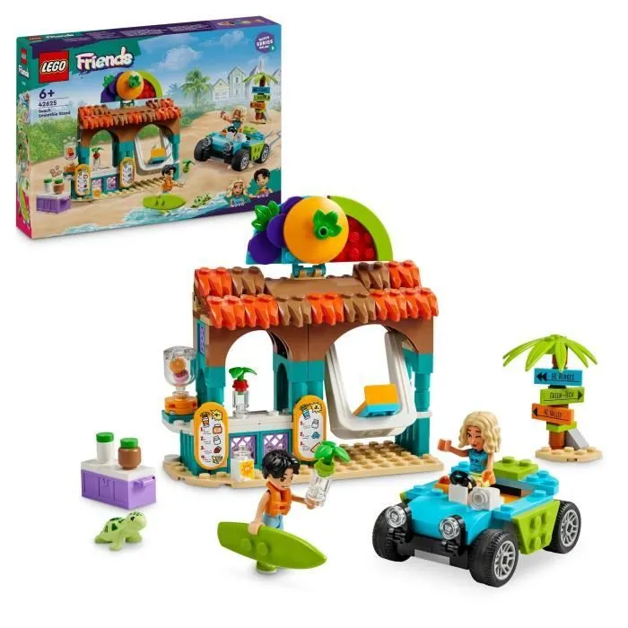 LEGO® Friends 42625 Le bar à smoothies de la plage - Set boissons pour filles et garçons-0