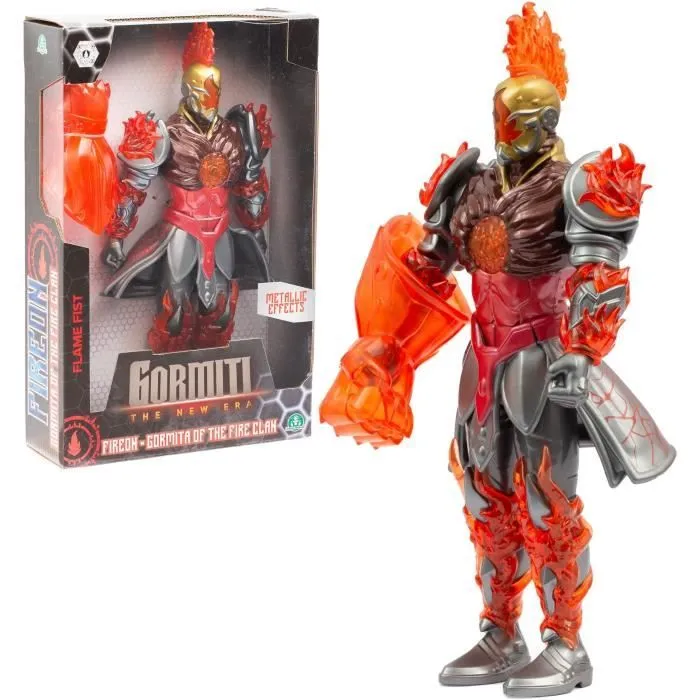 Figurine articulée - GORMITI - Gormiti avec arme Modèle Feu - 27 cm - À partir de 4 ans - GRV063-8