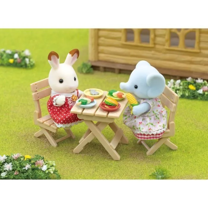 Figurine miniature - SYLVANIAN FAMILIES - La fille éléphant et son set de pique-nique-4