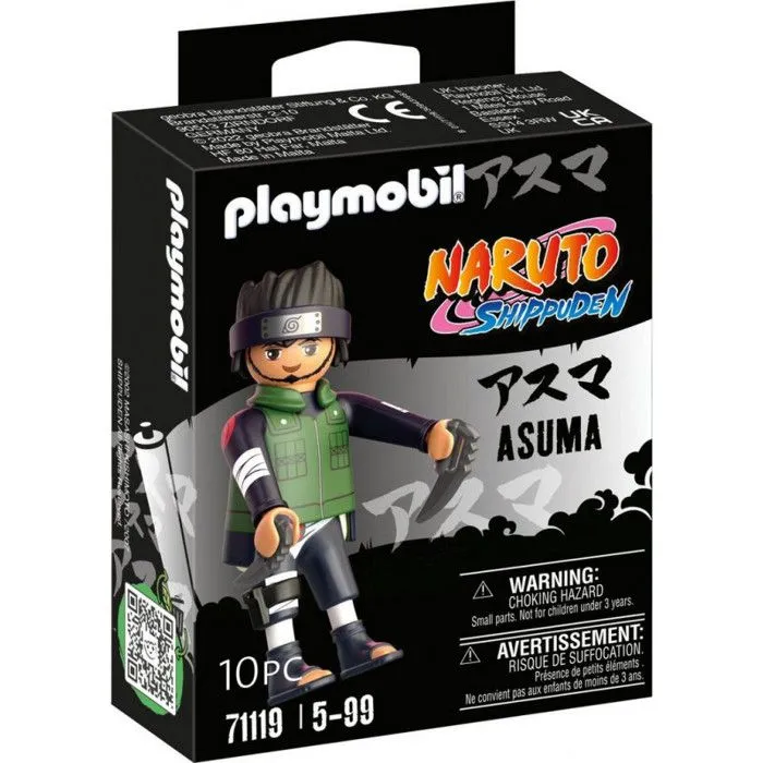 Figurine - PLAYMOBIL - Asuma - Naruto Shippuden - Vert - Multicolore - Enfant-0