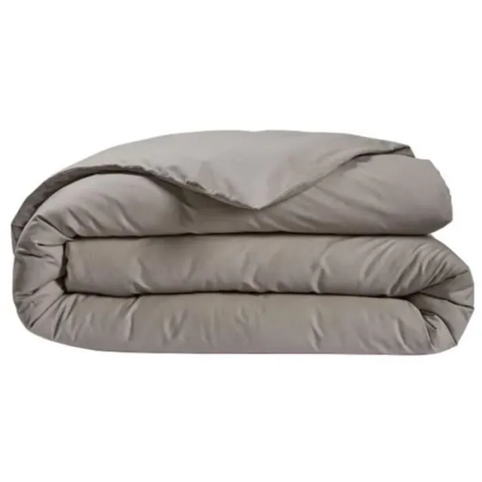 DODO - Housse de couette - 260x240 cm - Coton - Antibactérien - Taupe-1