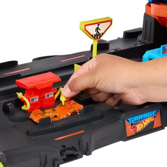 Hot Wheels City-Garage Ultime-Coffret avec 2 voitures incluses HKX48-4