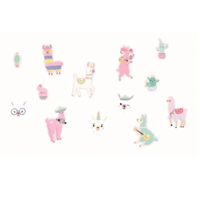 Carnet de 183 stickers - Lama-1