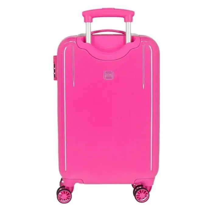 Valise cabine rigide DISNEY MINNIE "Happy Helpers" - 37x55x20 cm - 35L - 4 roulettes - Rose-2