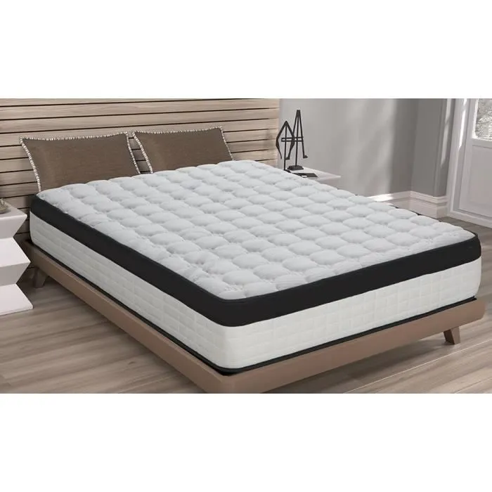 Matelas 140x200 cm Evolution Soft Comfort Mémoire de forme Carbon epaisseur 22 cm-2