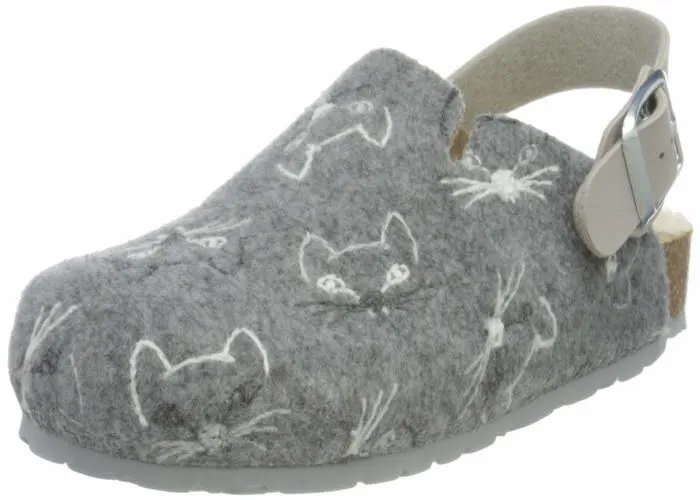 Mule Bayton - BA-18051 - Fille Noma Kid Wool Sole/Gris Mule-1