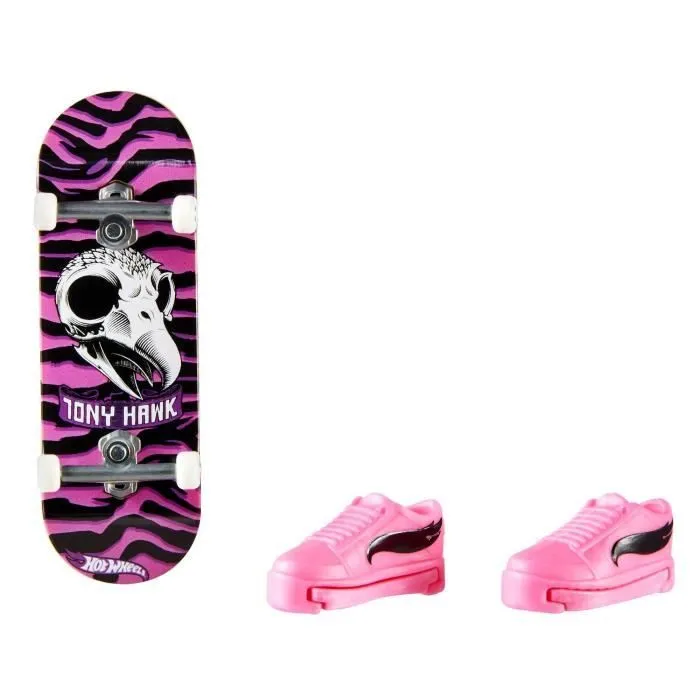 Hot Wheels - Coffret Finger Skate et Chaussures - Tony Hawk - 3 ans et +-3