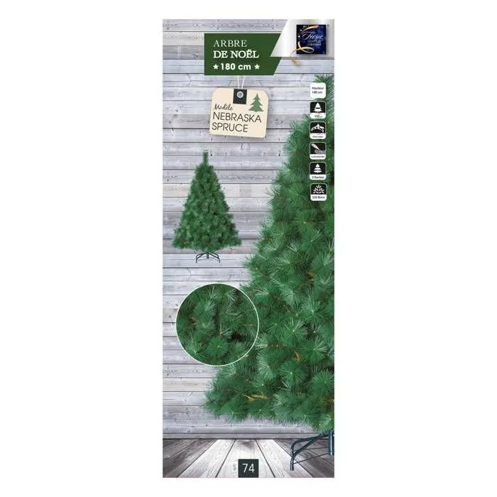 Sapin de Noël "Nebraska" 180cm vert Feeric lights & christmas-1