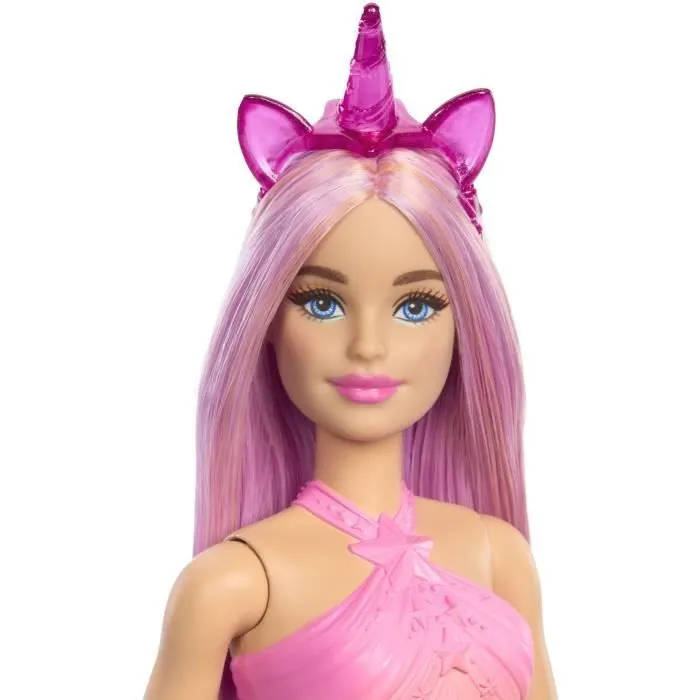 Barbie-Poupées Licorne avec cheveux fantaisie et tenues effet dégradé HRR13-1