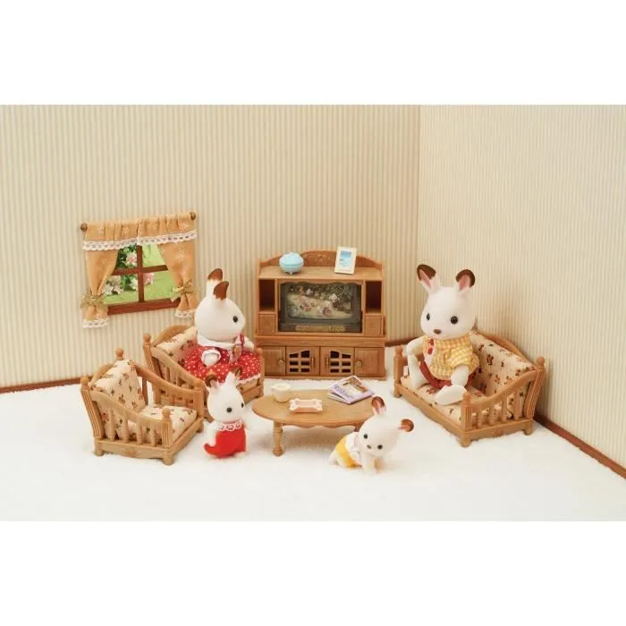 Figurines miniatures - SYLVANIAN FAMILIES - 5339 - La pièce à vivre - Meubles et accessoires pour enfants-1