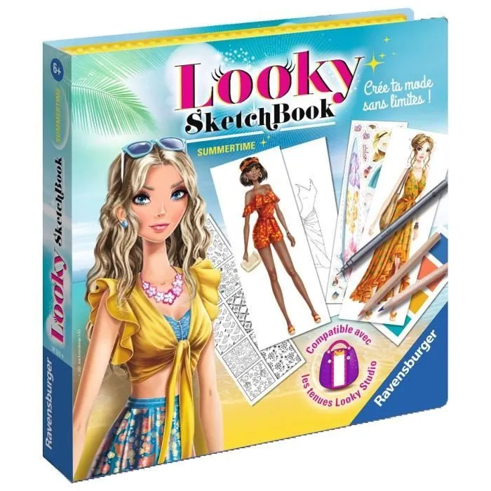Looky Sketch book summertime - RAVENSBURGER - Crée ta mode - Mixte - A partir de 6 ans-3