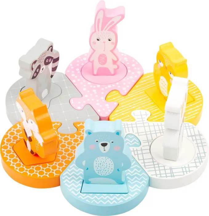 Casse-tête en bois Animaljunior - SMALL FOOT - 12 pièces - Multicolore - Pour enfant de 6 ans et plus-1