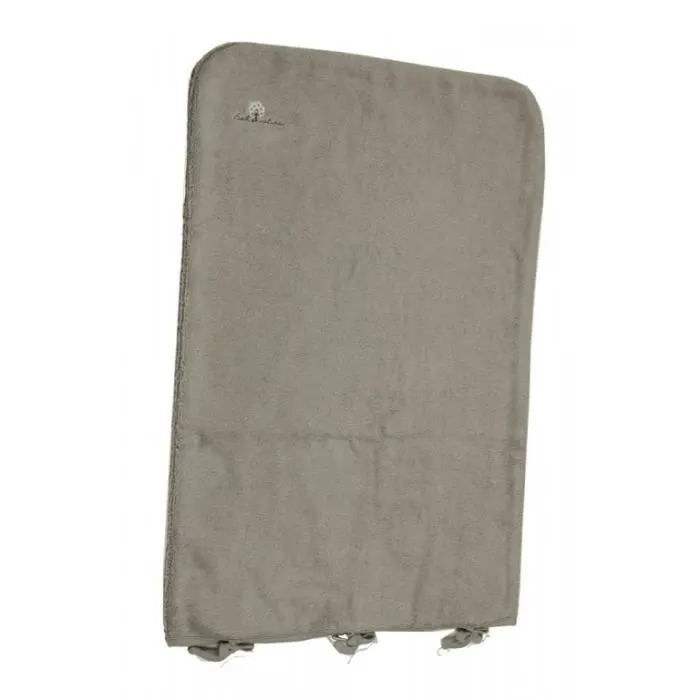 Housse matelas à langer 55x75 cm Coton bio Taupe-0