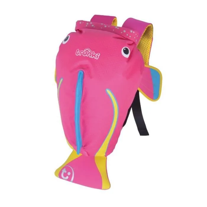 TRUNKI Sac de natation paddlepak medium poisson Coral - rose-0
