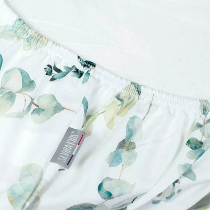 Drap housse berceau en coton Eucalyptus 40 x 80 cm Multicolore-5