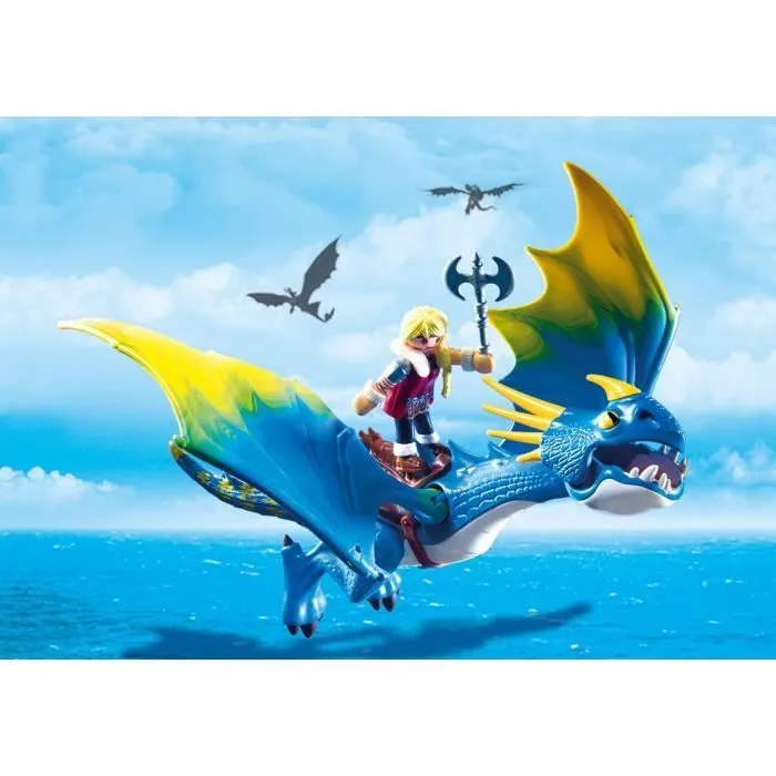 PLAYMOBIL - Dragons - Astrid et Tempête - 11 pièces - A partir de 4 ans-3