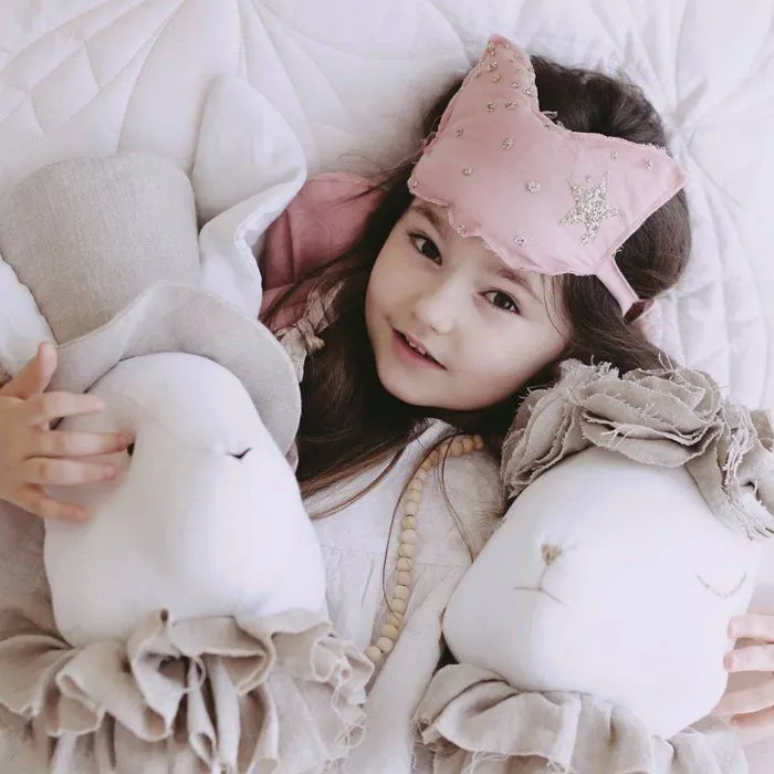 Trophée mural - SEVIRA KIDS - Madame Lapin - Beige - 48 cm x 24 cm - Décoration enfant-3