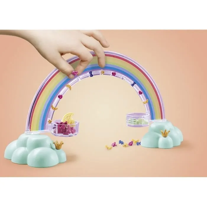 PLAYMOBIL 71361 Cheval ailé à décorer avec princesse, Princess Magic, chevalier et arc-en-ciel, Dès 4 ans-2