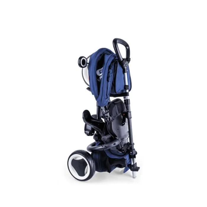 Tricycle QPlay Rito Plus Junior - Pliable - Absorption des chocs - Bleu-3