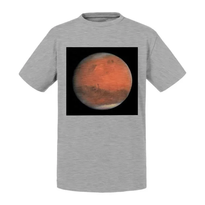 T-shirt Enfant Gris Planete Mars Astronomie Espace Etoile-0