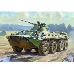 Maquette Char d'assaut BTR-80 Zvezda Z7401 en plastique à assembler-0