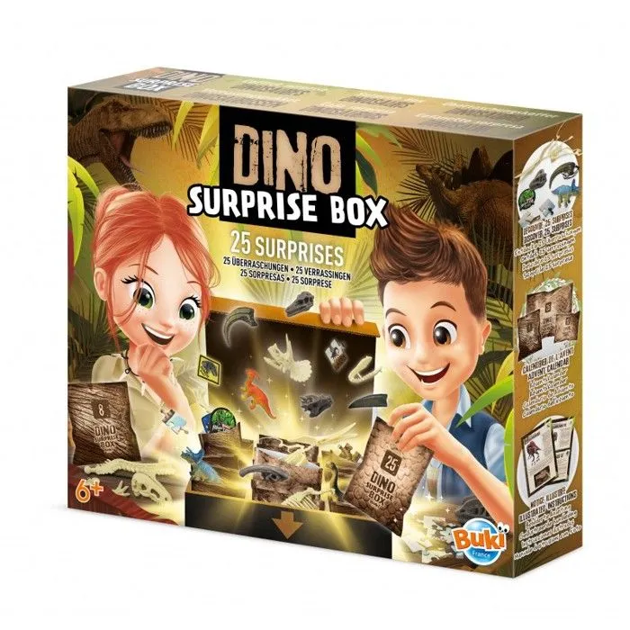 Boîte surprise Dino - Buki - 25 surprises à déballer et découvrir-1