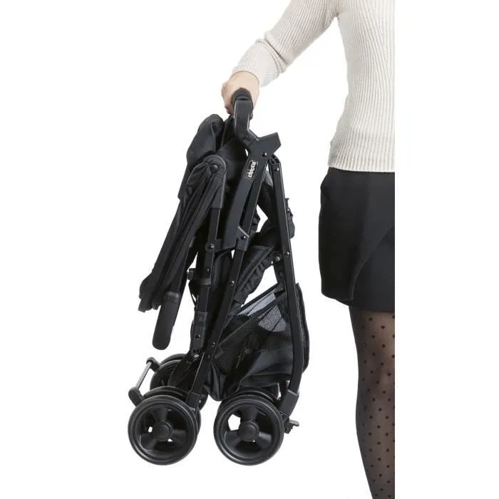 CHICCO Poussette compacte Ohlala 3 - Dès la naissance - Jusqu'à 15kg - Dossier inclinable - Arceau de sécurité - Jet black-6