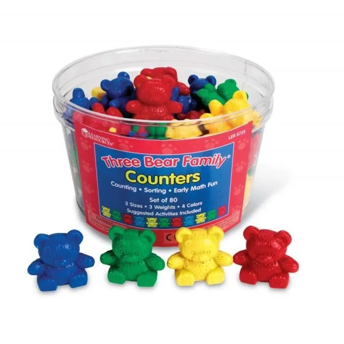 Jouet éducatif - Learning Resources - LER0725 - Kit d'ours à compter - 4 couleurs - 3 ans et plus-1