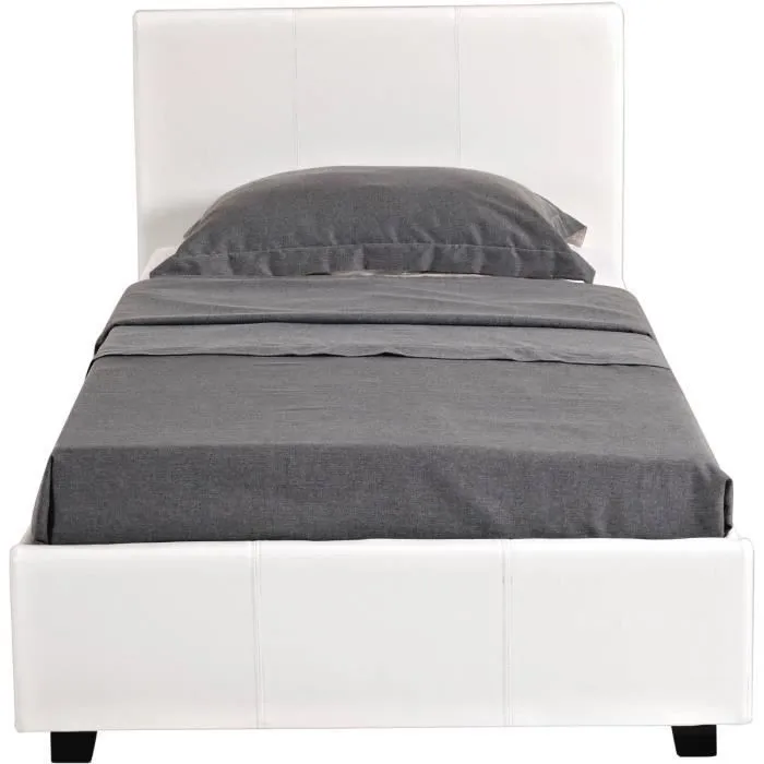 Lit avec coffre "Carla" - 90 x 190 cm - Blanc-2