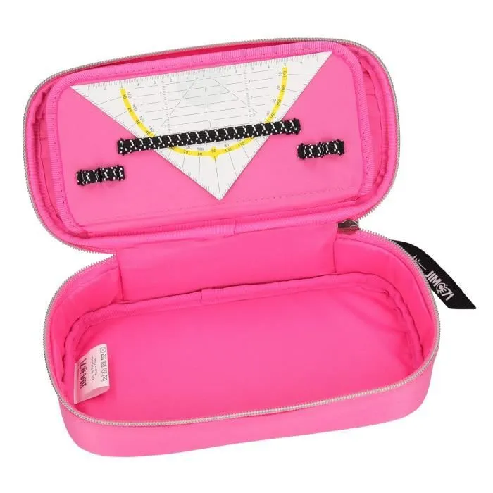 Sac à bandoulière - Depesche - Lisa et Lena J1MO71 - Rose - Compartiment pour équerre - Passants pour stylos-3