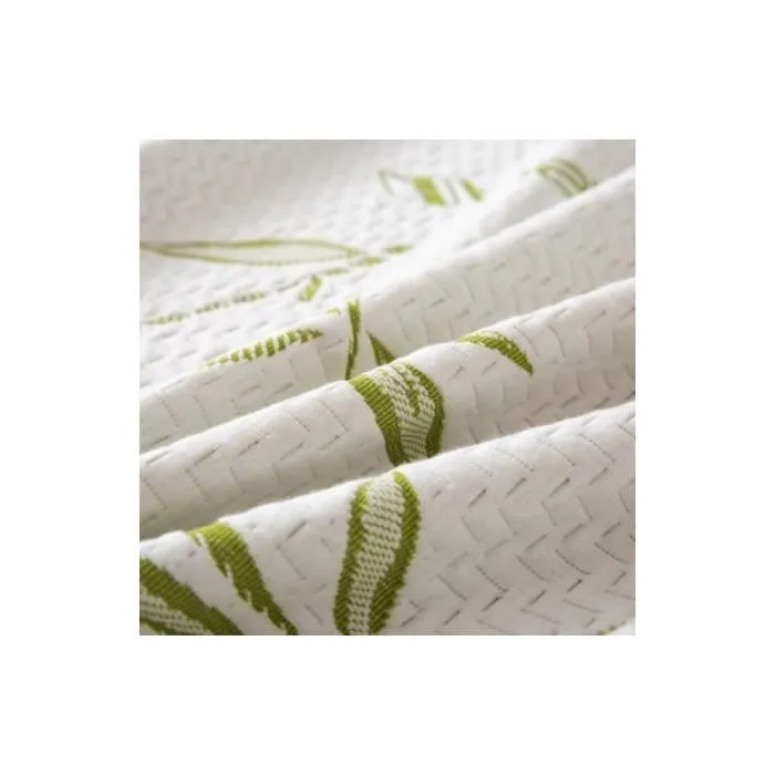 Protège matelas "Bambou" imperméable 180 x 200 cm "King size" bonnet 35 cm-2
