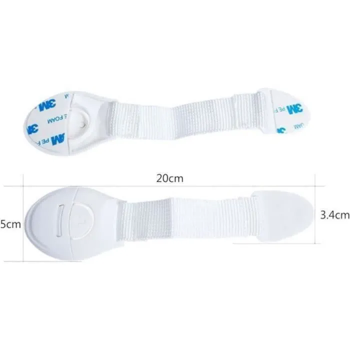 Sécurité pour bébé - YWEI - Fermeture Serrure Infantile pour Placard Porte Tiroir - Lot de 10-1