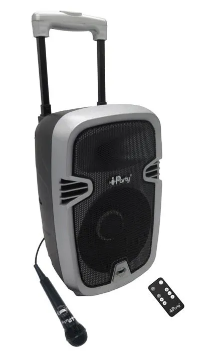 Enceinte Karaoké Bluetooth® 8’’ avec roulettes et micro - LEXIBOOK - 120 watts musicaux - Autonomie 6 heures-3