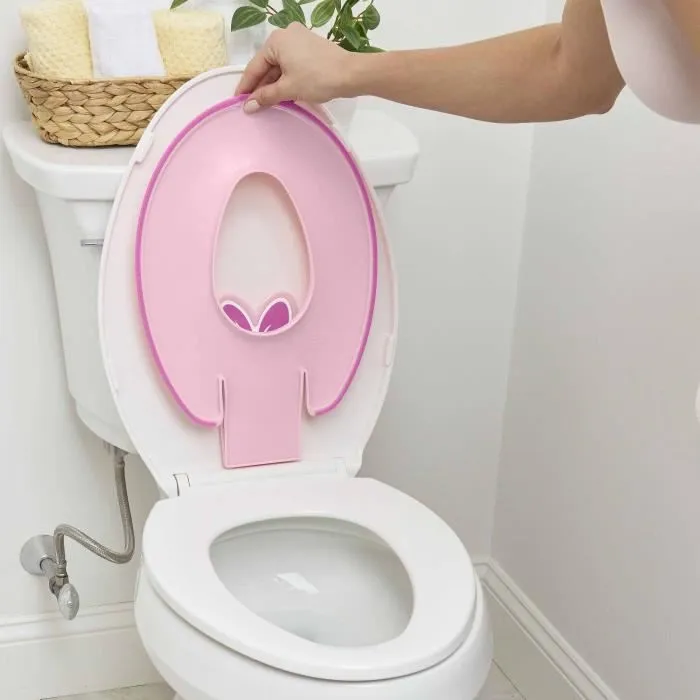 DISNEY BABY- MINNIE- Réducteur de lunette de toilette enfant universel adhésif, innovant, Installation rapide, semi-permanent-2