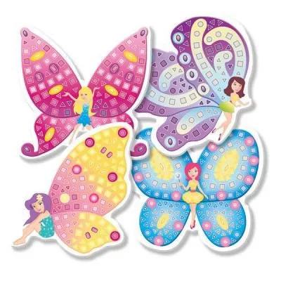 Mosaïque - Sticky - Mes premières mosaïques : Fée - ORB FACTORY - Multicolore - Rose - Enfant - Fille-0