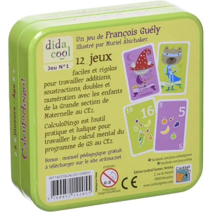 Calculo Dingo Jeu de Cartes de Calcul Mental pour Enfants de 5 Ans et Plus - ASMODEE-4