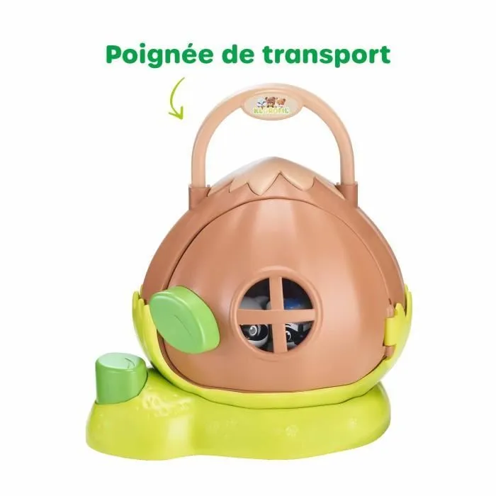 Maison Noisette Klorofil - VULLI - Pour Enfants de 18 Mois et Plus - 3 Parties Mobiles - Multicolore-1